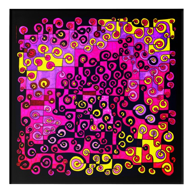 Catch me if you can Pinky! Jigsaw Puzzle Acrylic Print (Front)