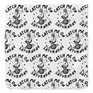 Catch Me On Satur(n)day Pun Humor Bandana