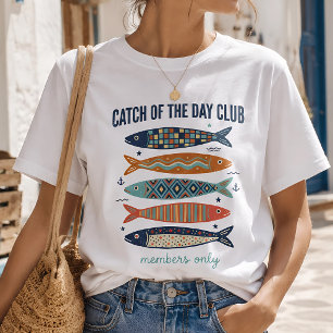 Catch of the Day Club Retro Sardines Graphic T-Shirt