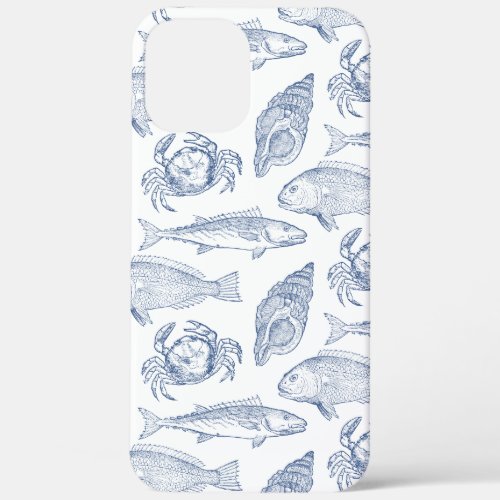 Catch of the Day Fish Crab and Seashells  iPhone 12 Pro Max Case