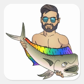 Catch Of The Gay Sticker by DeLeonLGBTMinistries at Zazzle