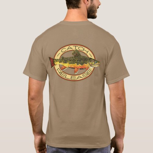 Catch  Release Brook Trout Fishing Salvelinus T_Shirt
