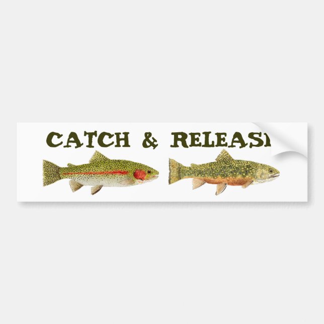 Catch & Release Bumper Sticker (Front)