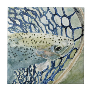 Catch & Release Fishing Designs Ceramic Tile