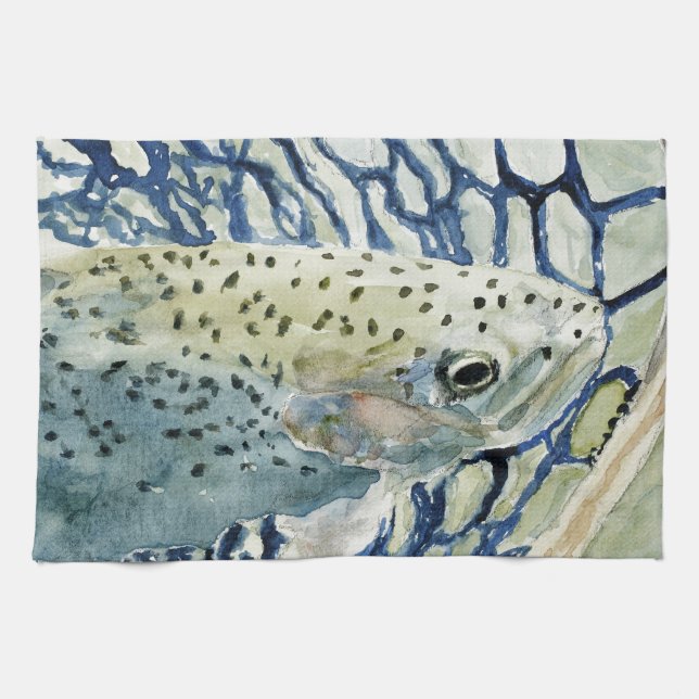 Catch & Release Fishing Designs Towel (Horizontal)