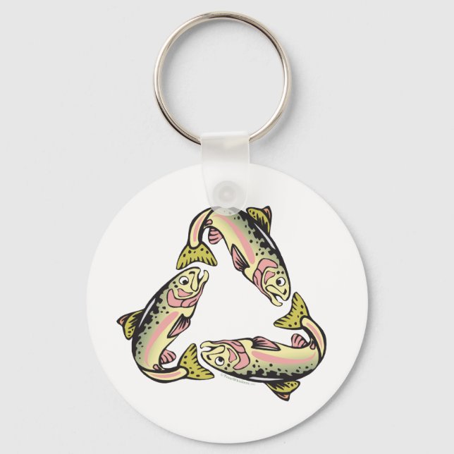 Catch & Release Fishing Keychain (Front)