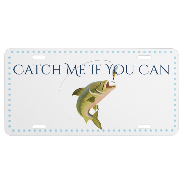 Catch & Release Fishing License Plate (Front)