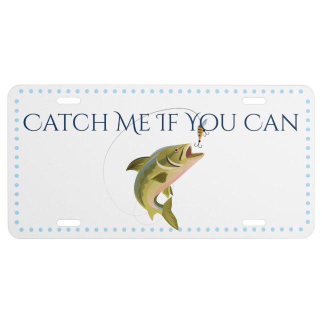 Catch & Release Fishing License Plate (Front)