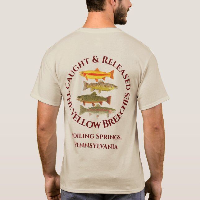 Catch & Release Trout apparel T-Shirt (Back)