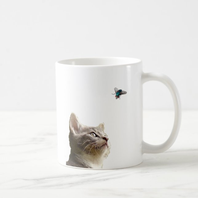 Catch that Fly Kitty Cat! Coffee Mug (Right)