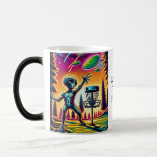 Catch the Breeze   Alien Disc Golf Color Morph Mug
