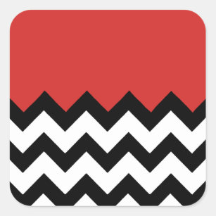 Black and White Chevron Rhombus Pattern Sticker for Sale by All