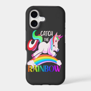 Catch the Rainbow Unicorn Design iPhone 17 Case