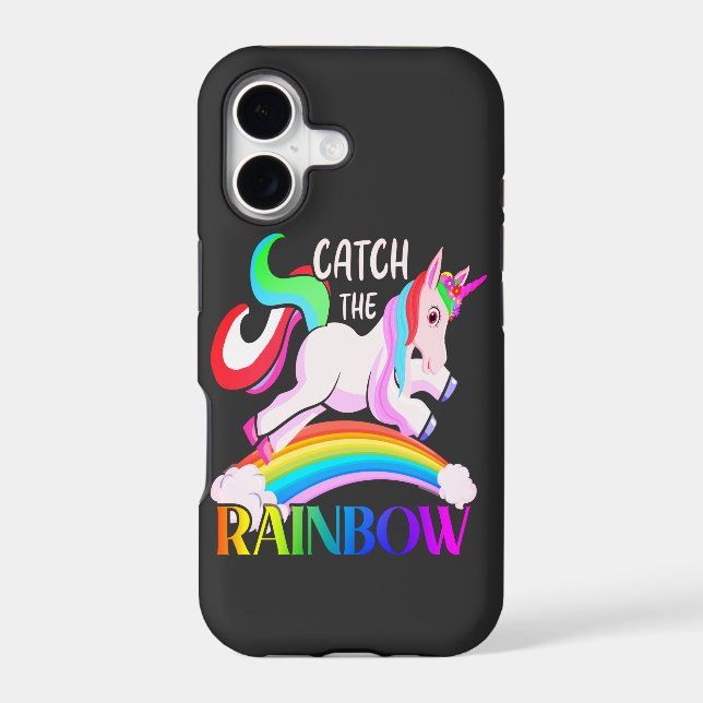 Catch the Rainbow Unicorn Design Case-Mate iPhone Case (Back)