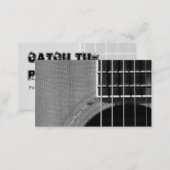 Catch the Rhythm - Grayscale 2 Business Card (Front/Back)