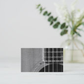 Catch the Rhythm - Grayscale 2 Business Card (Standing Front)