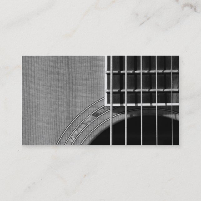 Catch the Rhythm - Grayscale 2 Business Card (Front)