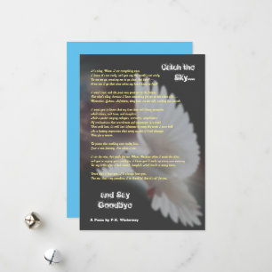 Catch the Sky and Say Goodbye Sympathy Card