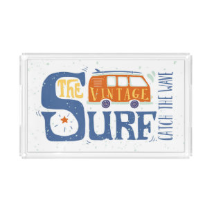 Catch The Wave Poster Acrylic Tray