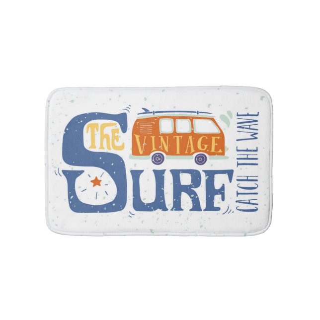 Catch The Wave Poster Bathroom Mat (Front)