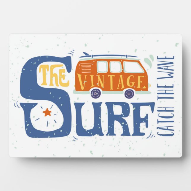 Catch The Wave Poster Plaque (Front)