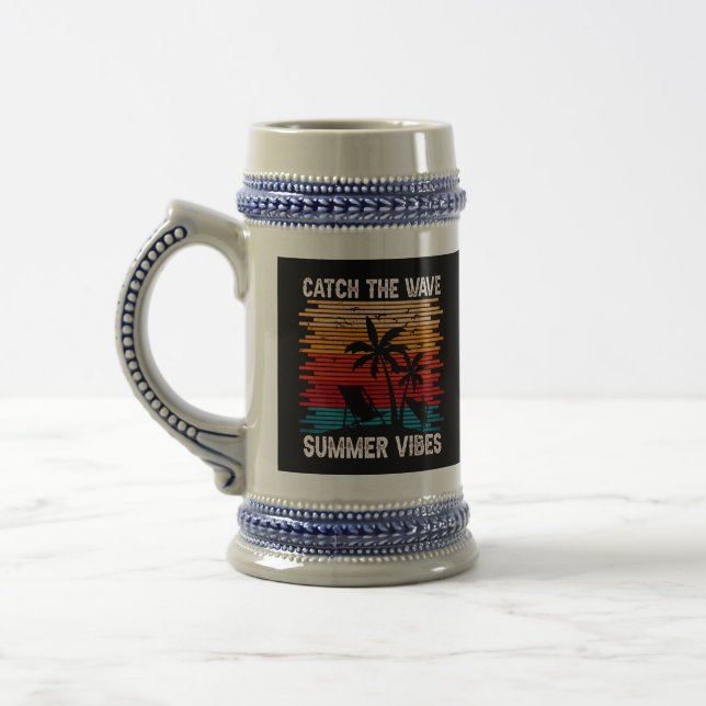 Catch The Wave Summer Vibes-43435  Beer Stein (Left)