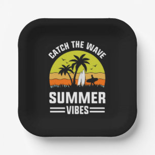 Catch The Wave Summer Vibes-64193 Paper Plates