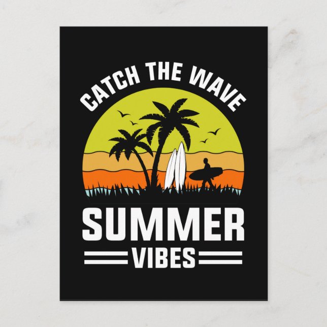 Catch The Wave Summer Vibes-64193 Postcard (Front)