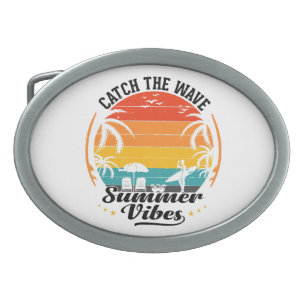 Catch the Wave Summer Vibes Belt Buckle