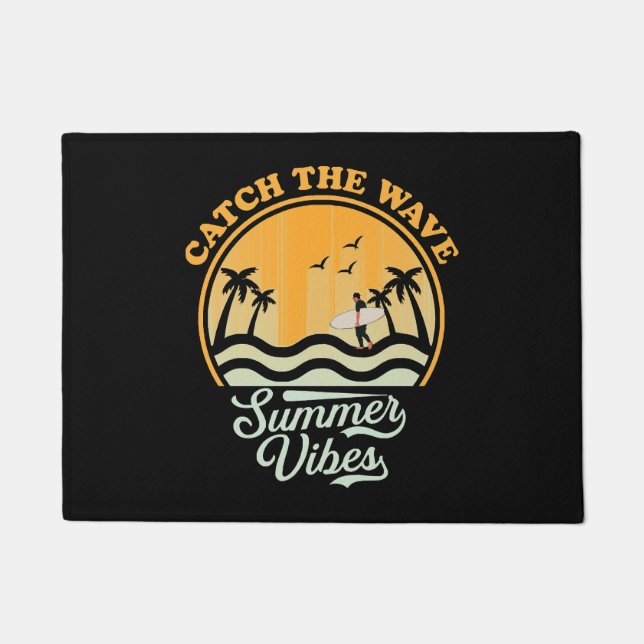 Catch the Wave Summer Vibes Doormat (Front)