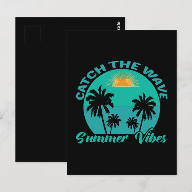 Catch the Wave Summer Vibes Postcard (Front/Back)