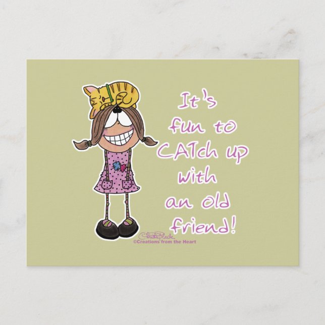 CATch Up Postcard (Front)