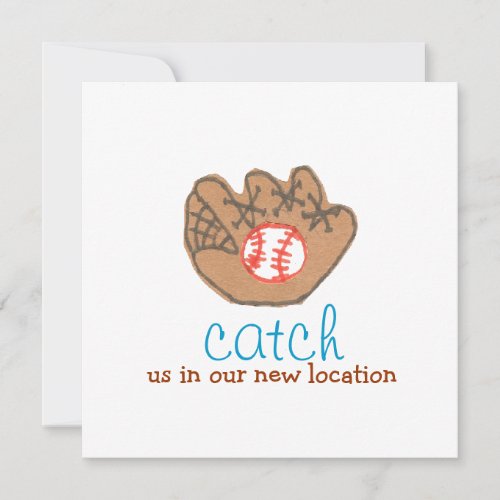 "Catch us in our new location" change of address Announcements