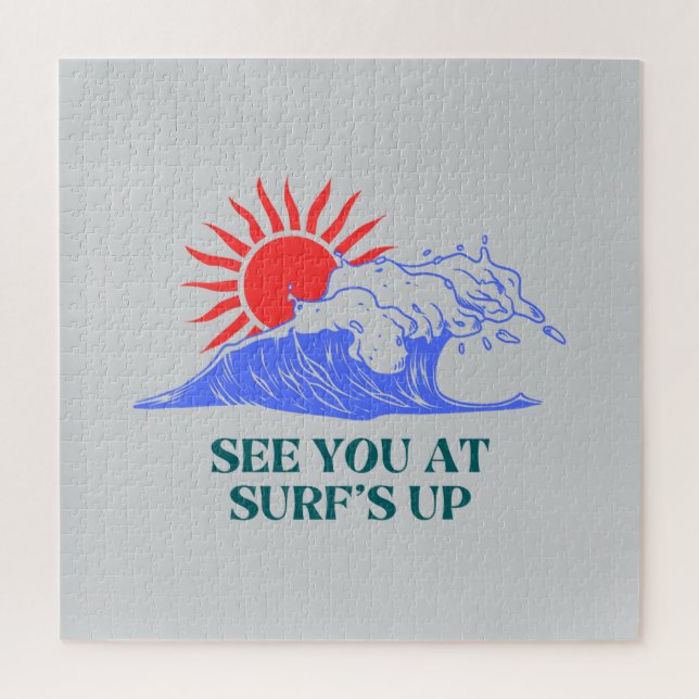 Catch You on the Next Wave Design Jigsaw Puzzle (Vertical)