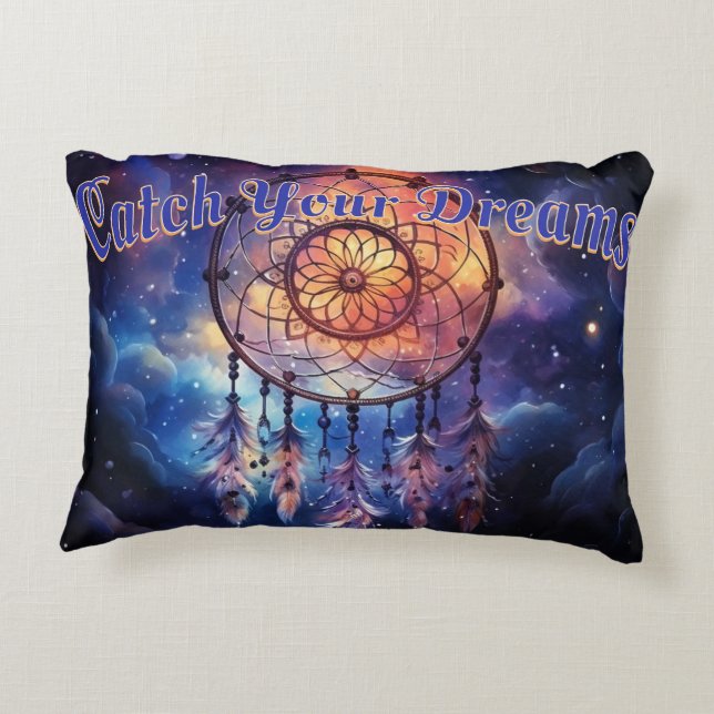 Catch Your Dreams Brushed Accent Pillow (Back)
