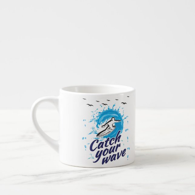 Catch Your Wave Espresso Cup (Left)