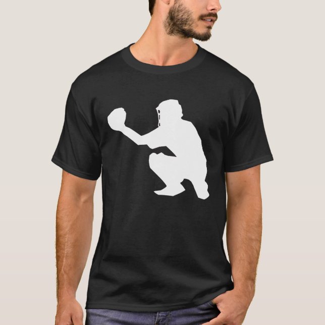Catcher Baseball T-Shirt (Front)