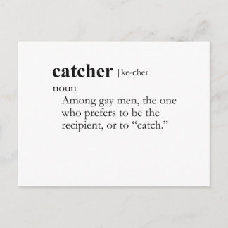 CATCHER (definition) Postcard