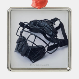 Catcher Mask Metal Ornament
