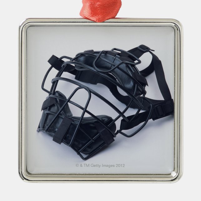 Catcher Mask Metal Ornament (Front)