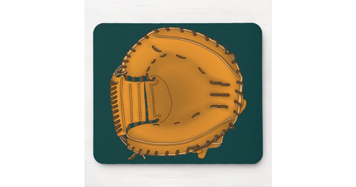 catcher's mitt mouse pad Zazzle