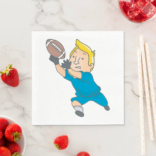 Catching A Football Napkins