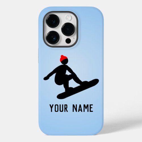 Catching Air _ Snowboarder in Cool Pose your text Case_Mate iPhone 14 Pro Case