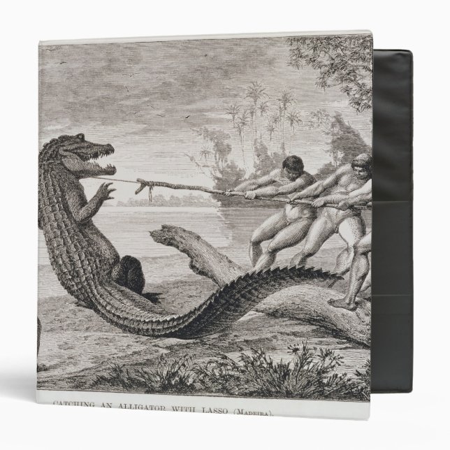 Catching an alligator with lasso binder (Front/Inside)