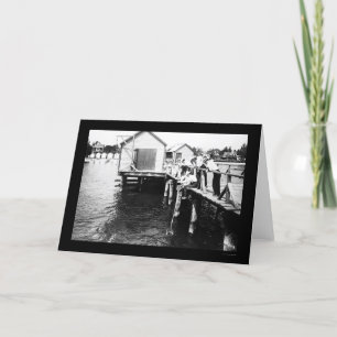 Catching Crabs at Colonial Beach, VA 1914 Card