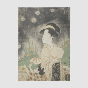 Catching Fireflies by Eishosai Choki Tissue Paper