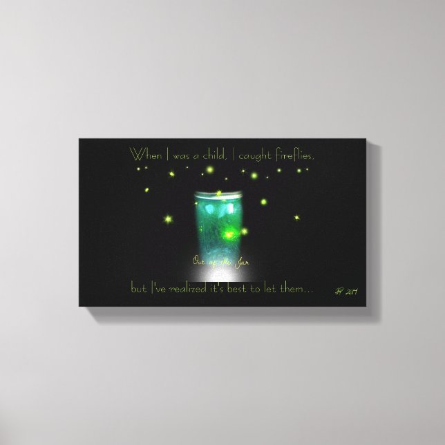 Catching Fireflies Canvas Print (Front)