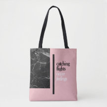Catching Flights Pink Tote