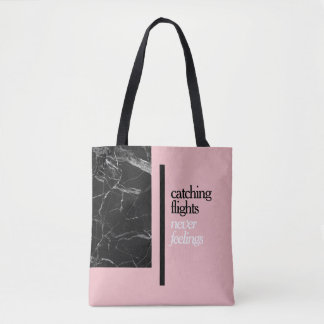 Catching Flights Pink Tote Bag