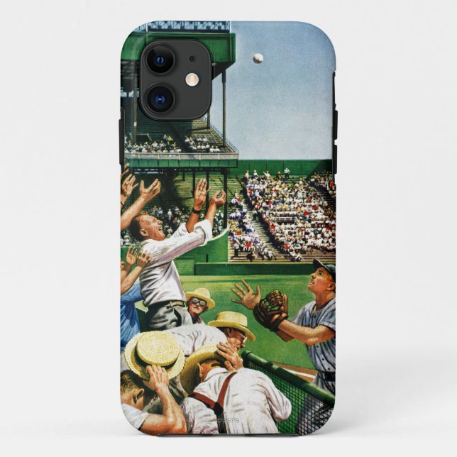 Catching Home Run Ball Case-Mate iPhone Case (Back)